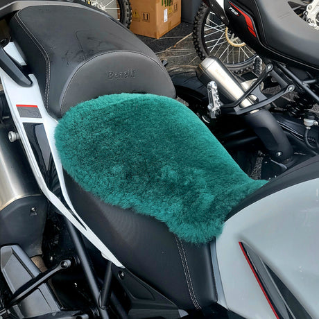 'The Nomad' Adventure Motorcycle Short Wool Sheepskin Seat Pad