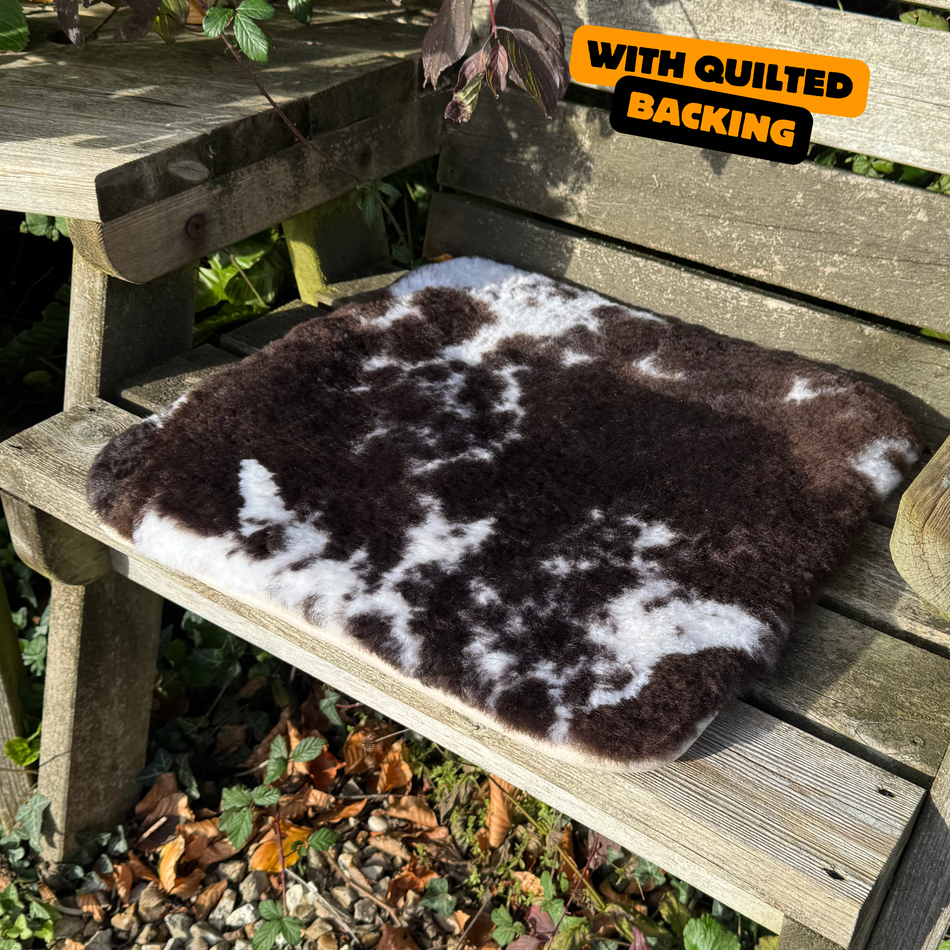 Quilt Backed Natural Sheepskin Seat Pads
