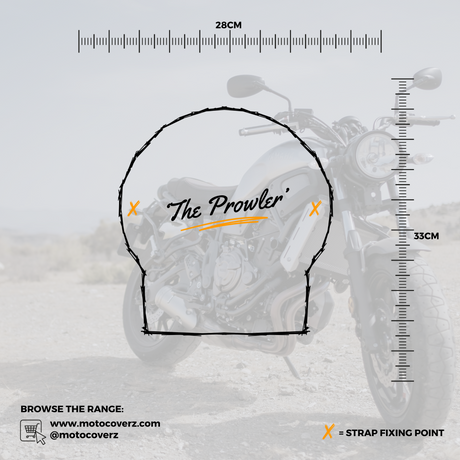 'The Prowler' Small Motorcycle Long Wool Sheepskin Seat Pad