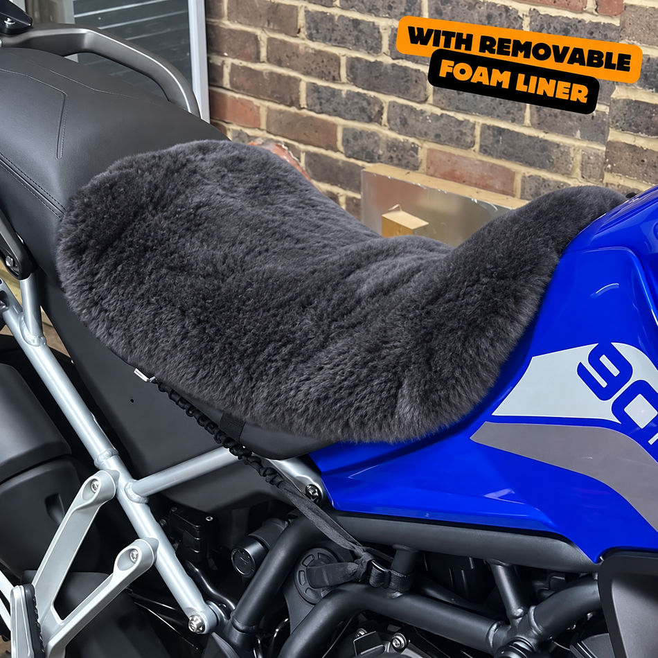 ComfortCraft 'The Enigma' Dual Sport Motorcycle Sheepskin Seat Pad