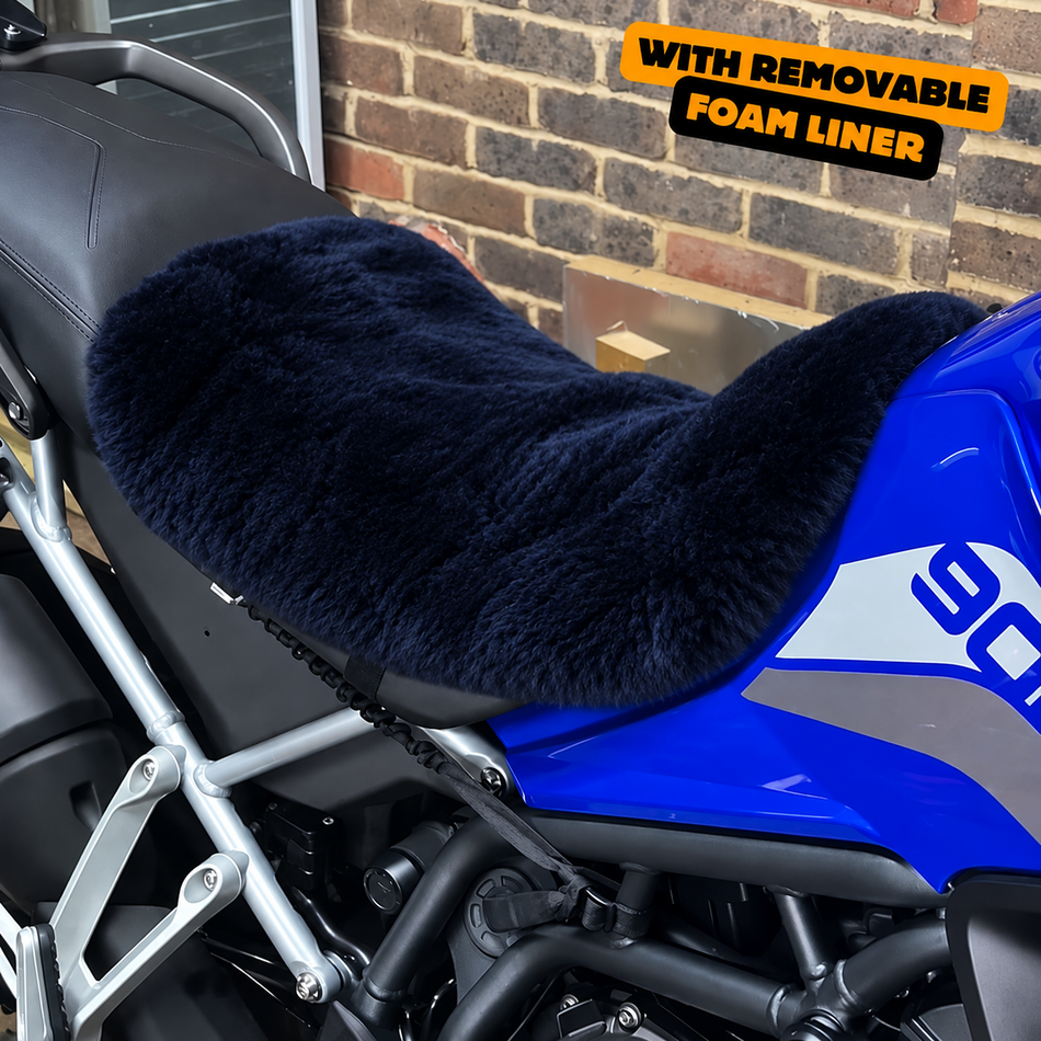 ComfortCraft 'The Enigma' Dual Sport Motorcycle Sheepskin Seat Pad