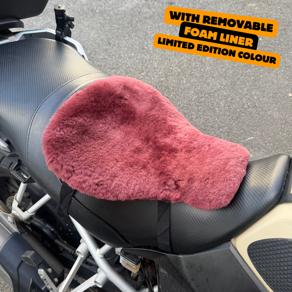 ComfortCraft 'The Nomad' Sheepskin Seat Pad – Special Edition (Burgundy)
