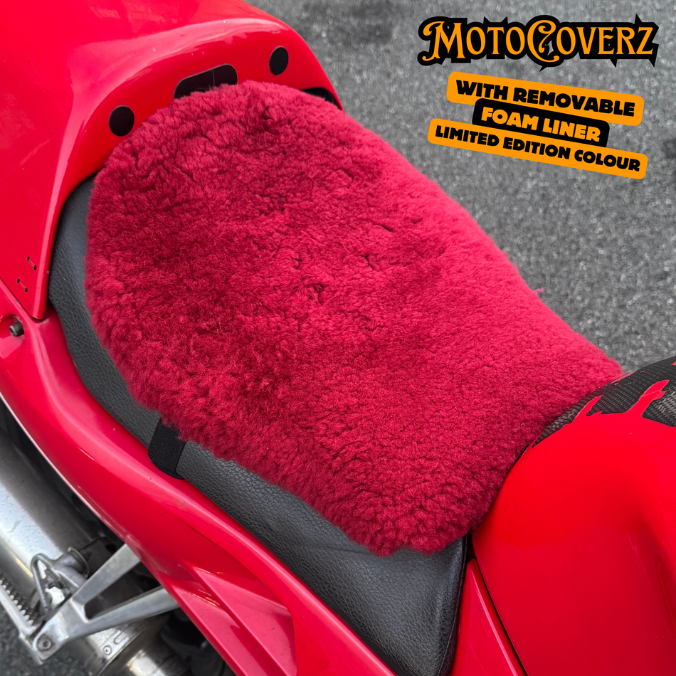 ComfortCraft 'The Prowler' Sheepskin Seat Pad – Special Edition (Red)