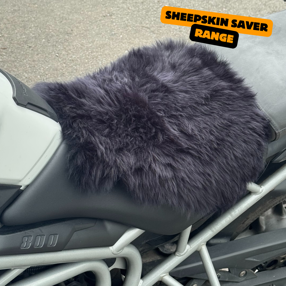 Sheepskin Saver 'The Nomad' Adventure Motorcycle Long Wool Sheepskin Seat Pad