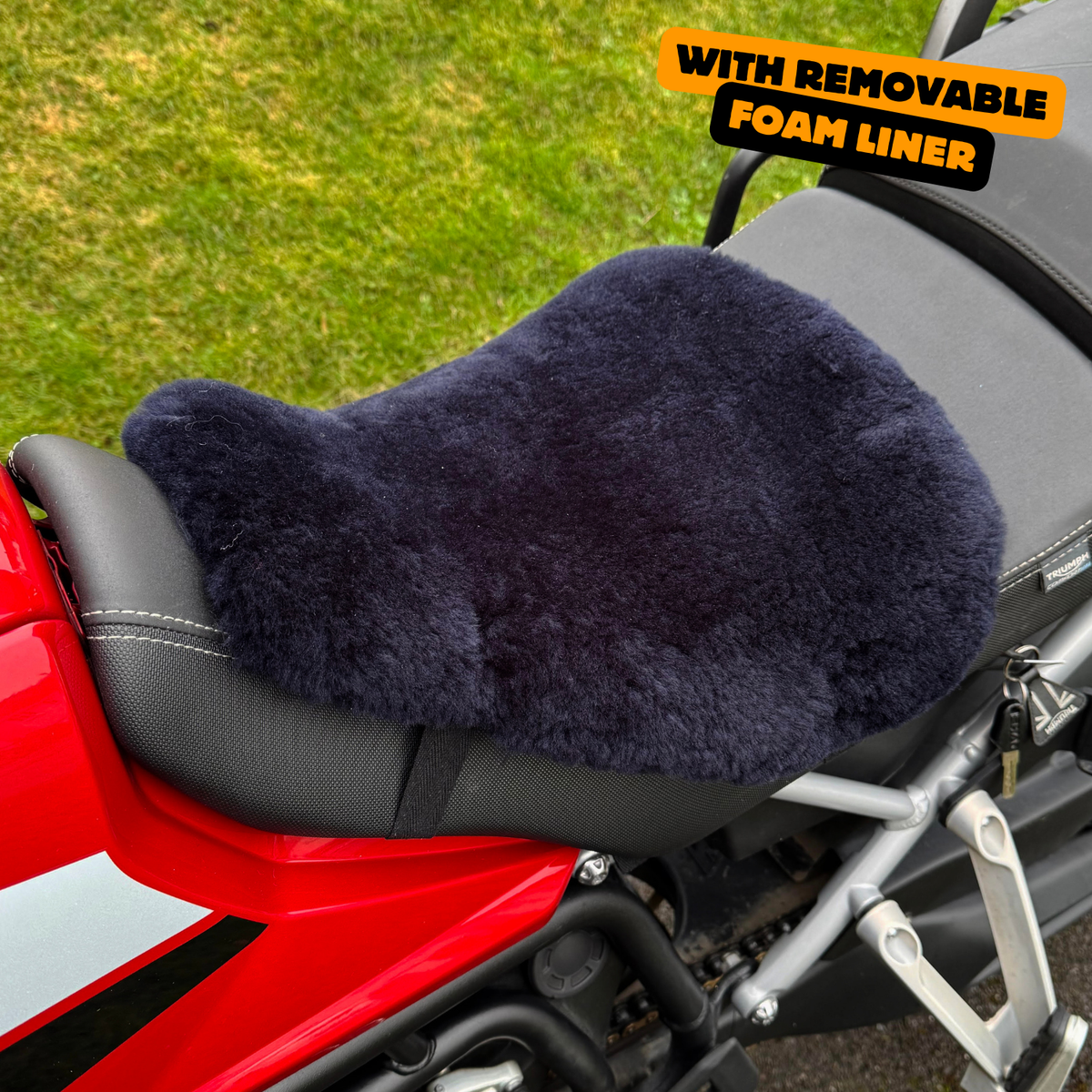 ComfortCraft Nomad Sheepskin Seat Pad | Sport Touring & Adventure