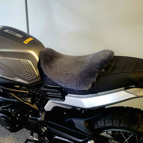 'The Oblique' Small Seat Motorcycle Short Wool Sheepskin Seat Pad