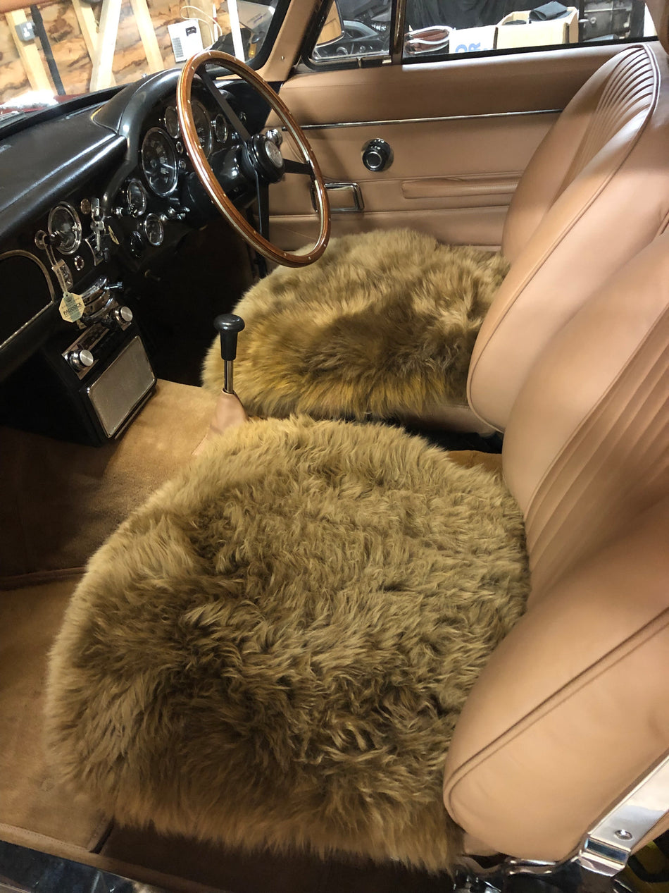 'The Classic' Vintage & Retro Car Sheepskin Seat Cover – Non-Bucket Seats