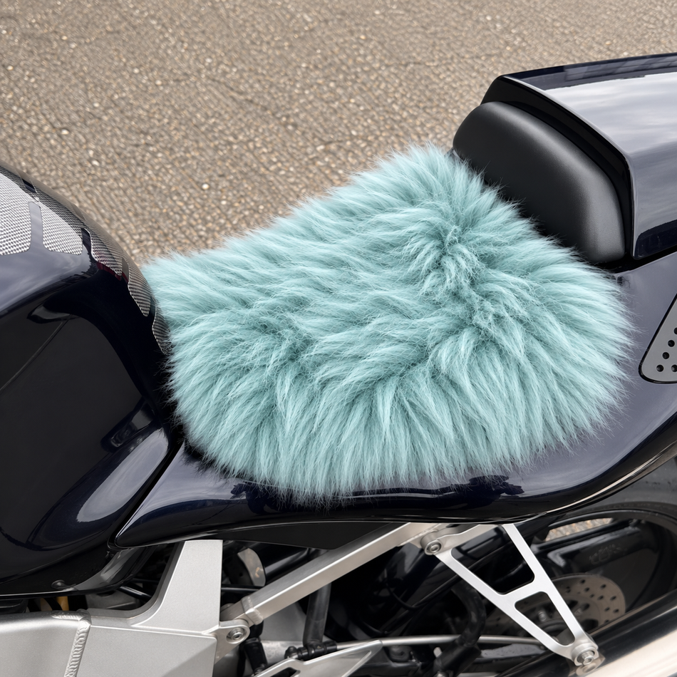 'The Zenith' Long Wool Motorcycle Sheepskin Seat Pad