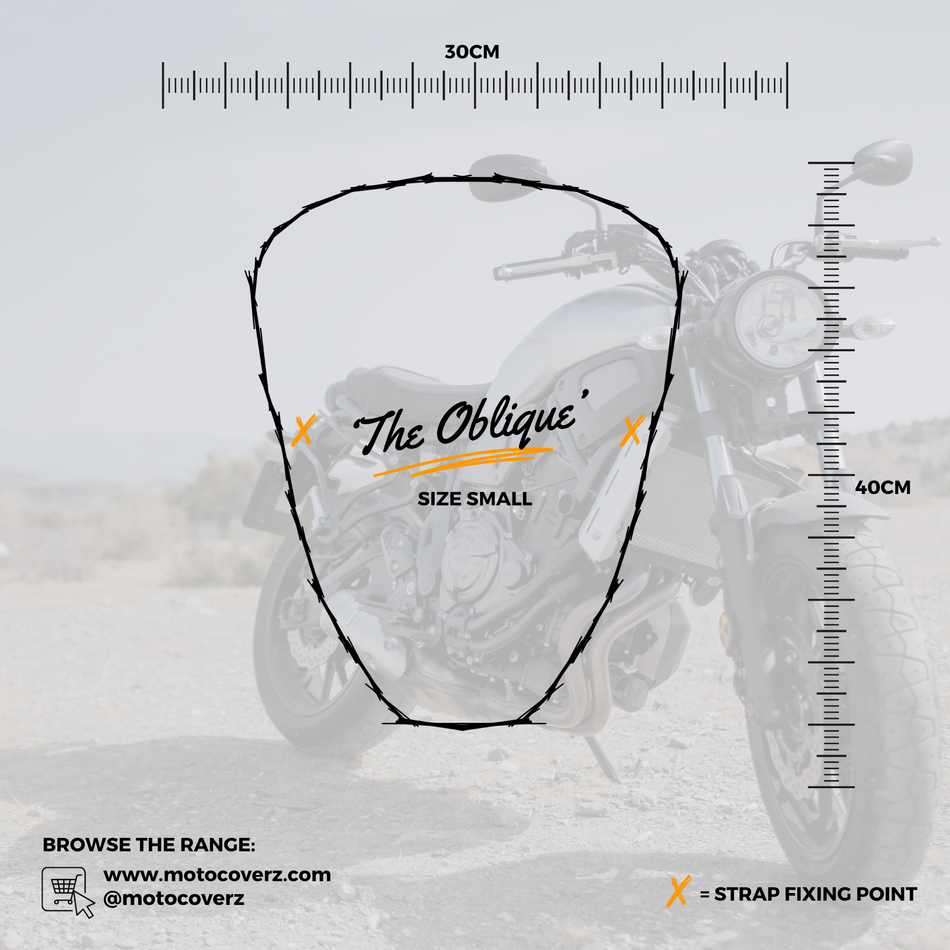 'The Oblique' Small Seat Motorcycle Long Wool Sheepskin Seat Pad