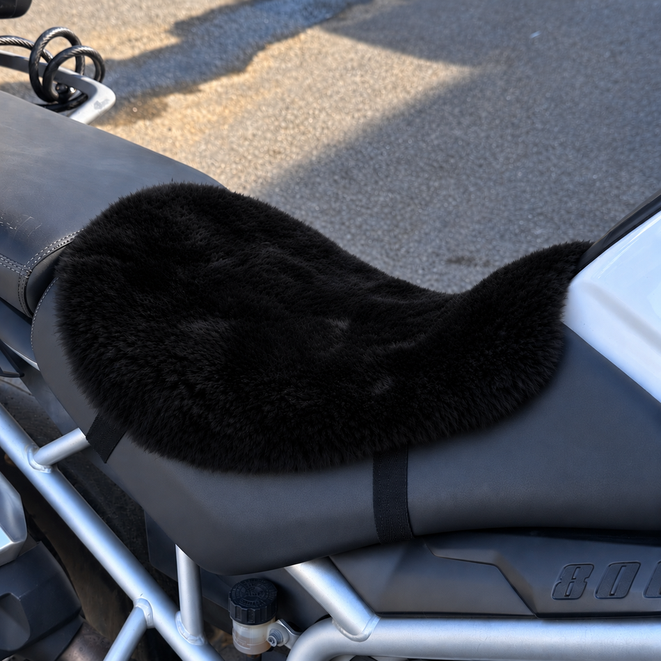 'The Apex' Multi Model Motorcycle Short Wool Sheepskin Seat Pad