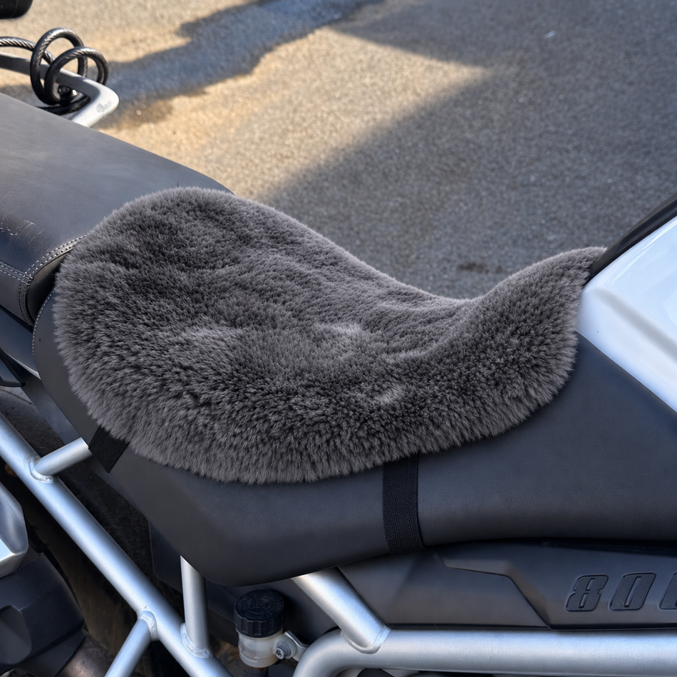 'The Apex' Multi Model Motorcycle Short Wool Sheepskin Seat Pad