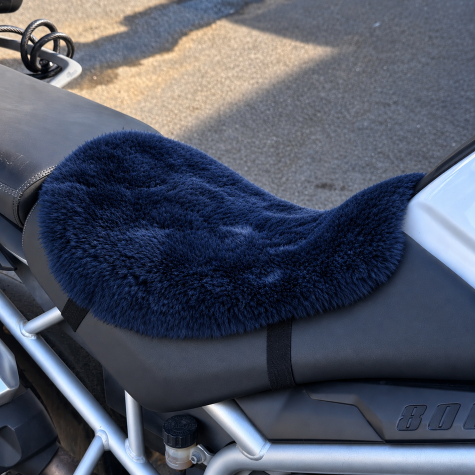 'The Apex' Multi Model Motorcycle Short Wool Sheepskin Seat Pad