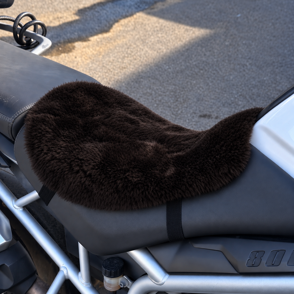 'The Apex' Multi Model Motorcycle Short Wool Sheepskin Seat Pad