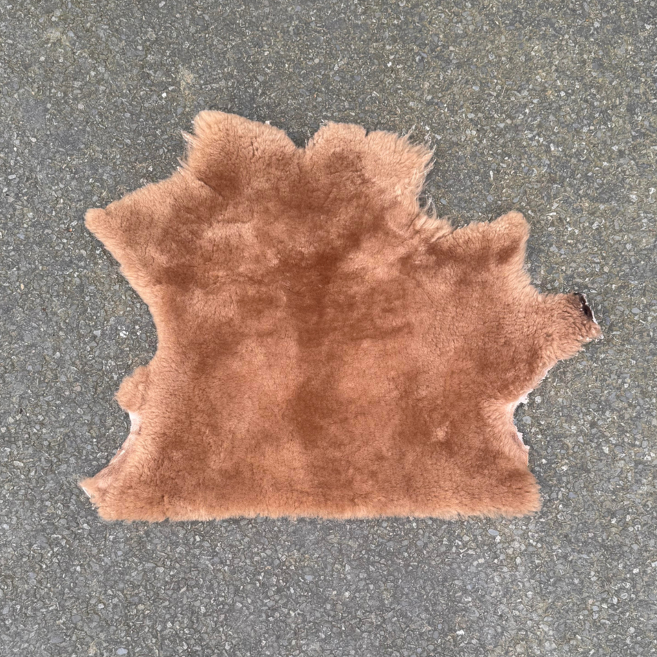 Short Wool Sheepskin Half Pads with Straps - Shape Your Own Seat Pad