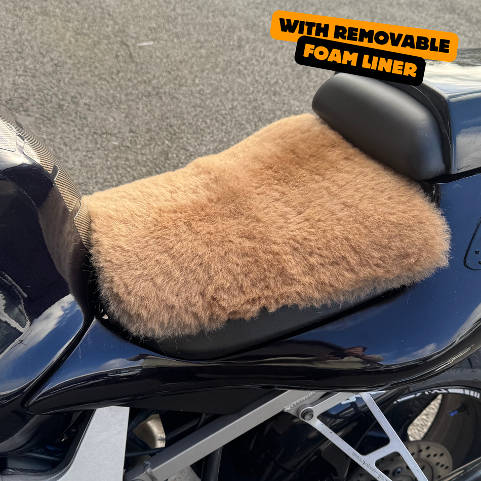 ComfortCraft 'The Zenith' Motorcycle Sheepskin Seat Pad