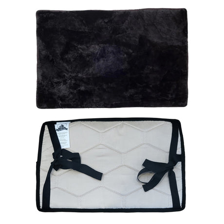 'ShadowRider' Black Padded Sheepskin Seat Cover