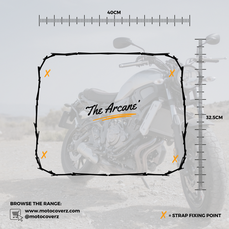 'The Arcane' Multi Model Motorcyle Short Wool Sheepskin Seat Pad