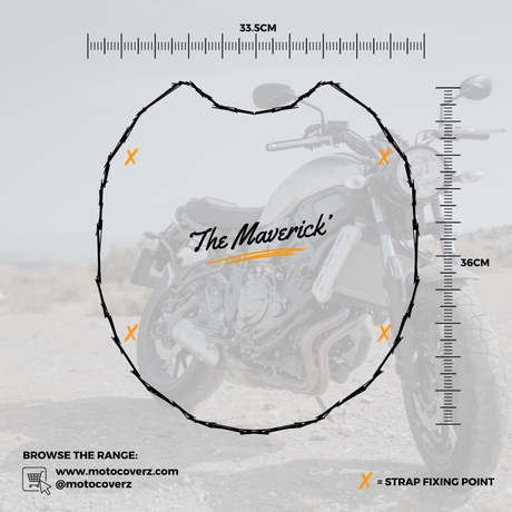 'The Maverick' Bobber Motorcycle Short Wool Sheepskin Seat Pad