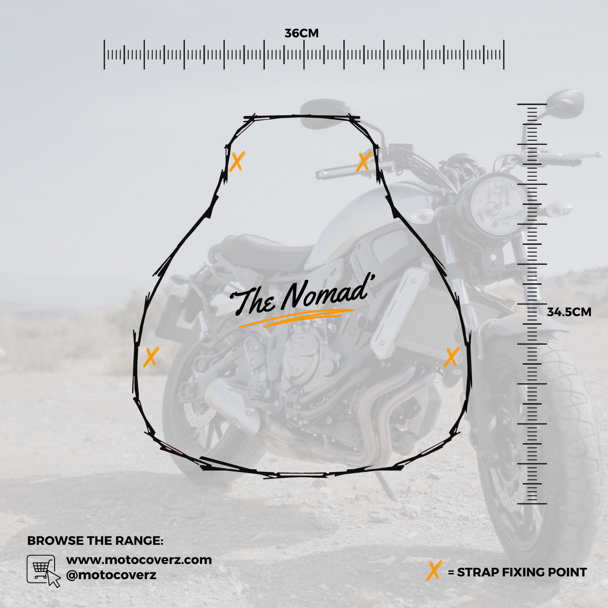 'The Nomad' Adventure Motorcycle Short Wool Sheepskin Seat Pad