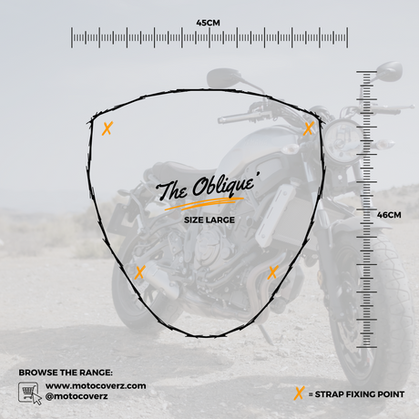 'The Oblique' Big Seat Motorcycle Short Wool Sheepskin Seat Pad