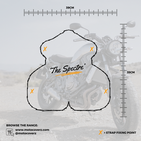 'The Spectre' Cruiser Motorcycle Short Wool Sheepskin Seat Pad