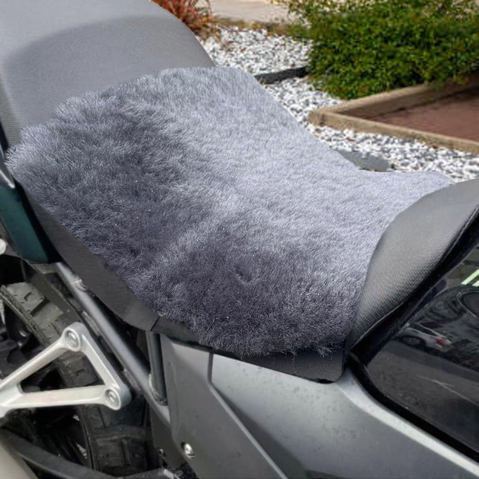 'The Universal' Short Wool Motorcycle Sheepskin Seat Pad