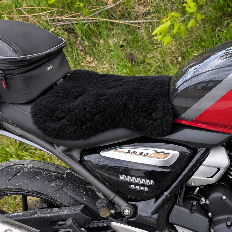 'The Varela' Sports Touring Short Wool Sheepskin Seat Pad