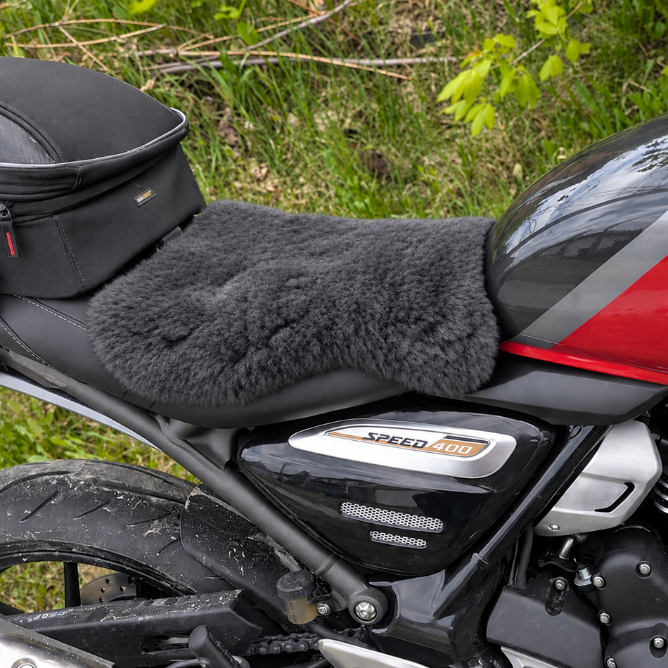 'The Varela' Sports Touring Short Wool Sheepskin Seat Pad