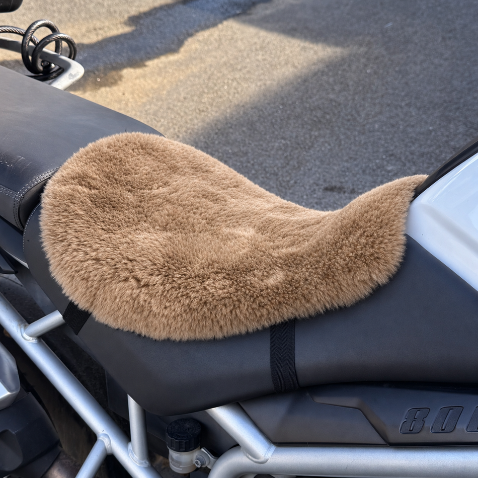 'The Apex' Multi Model Motorcycle Short Wool Sheepskin Seat Pad
