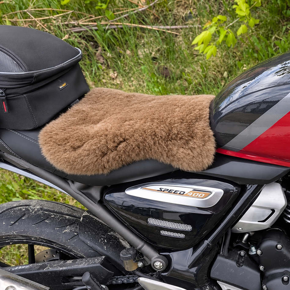 'The Varela' Sports Touring Short Wool Sheepskin Seat Pad