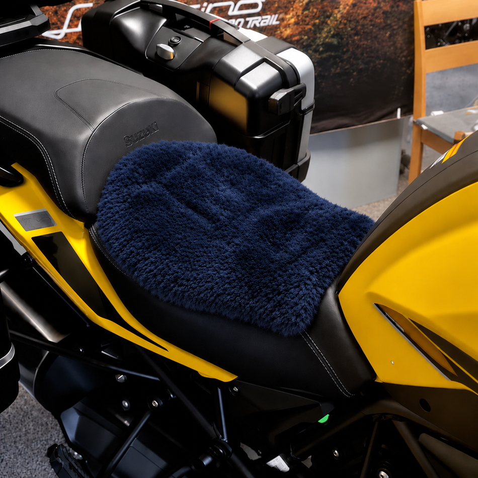 'The Prowler' Small Motorcycle Short Wool Sheepskin Seat Pad