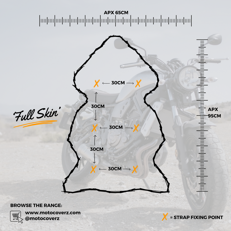 'The Full Hide' Long Wool Motorcycle Sheepskin Seat Pad